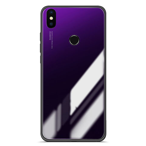 Custodia Silicone Specchio Laterale Sfumato Cover per Xiaomi Mi 6X Viola