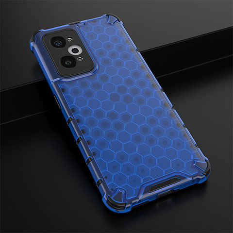 Custodia Silicone Trasparente Laterale 360 Gradi Cover AM1 per Realme GT Neo 3T 5G Blu