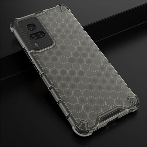 Custodia Silicone Trasparente Laterale 360 Gradi Cover AM1 per Vivo X60 Pro 5G Nero