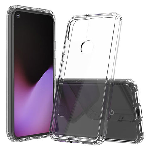 Custodia Silicone Trasparente Laterale 360 Gradi Cover Z01J per Google Pixel 5 Chiaro