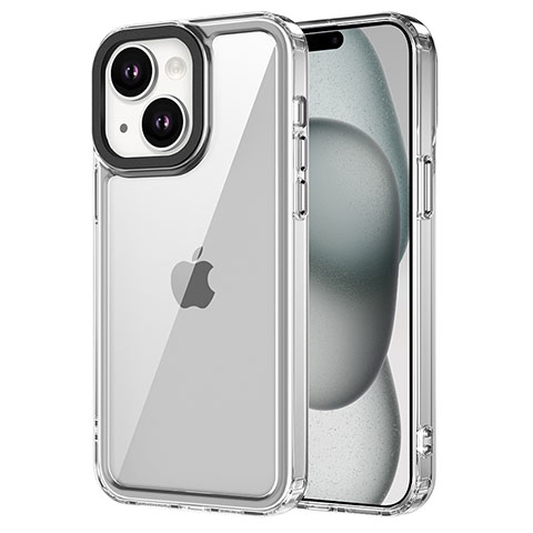 Custodia Silicone Trasparente Laterale Cover AC1 per Apple iPhone 13 Chiaro