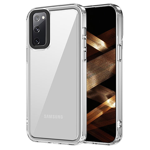 Custodia Silicone Trasparente Laterale Cover AC1 per Samsung Galaxy S20 FE (2022) 5G Chiaro