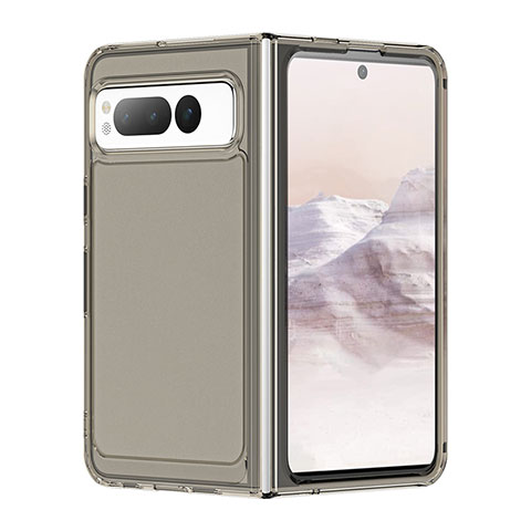 Custodia Silicone Trasparente Laterale Cover J02S per Google Pixel Fold 5G Grigio