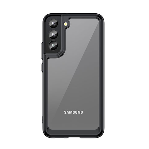 Custodia Silicone Trasparente Laterale Cover M03 per Samsung Galaxy S21 5G Nero