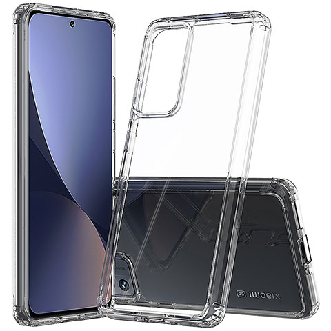 Custodia Silicone Trasparente Laterale Cover M07 per Xiaomi Mi 12 Pro 5G Chiaro