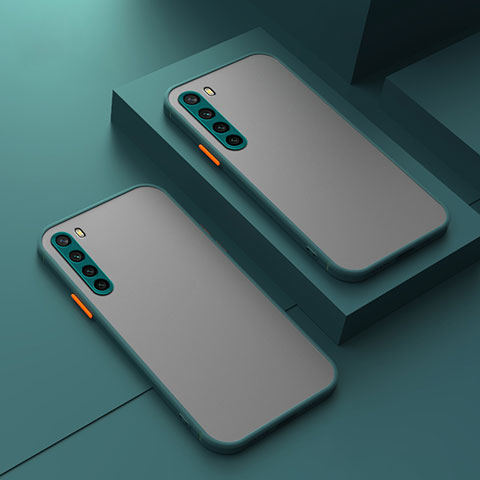Custodia Silicone Trasparente Laterale Cover P01 per Xiaomi Redmi Note 8 (2021) Verde