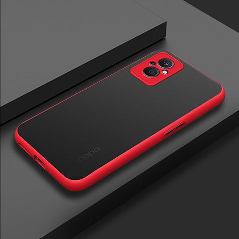 Custodia Silicone Trasparente Laterale Cover per OnePlus Nord N20 5G Rosso