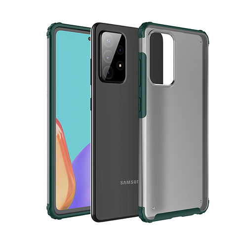 Custodia Silicone Trasparente Laterale Cover per Samsung Galaxy A52 5G Verde