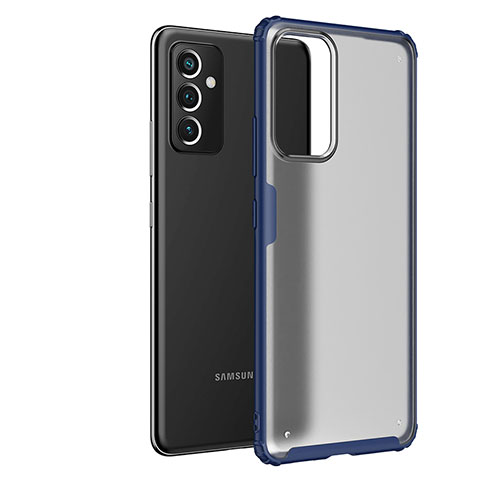 Custodia Silicone Trasparente Laterale Cover per Samsung Galaxy A82 5G Blu