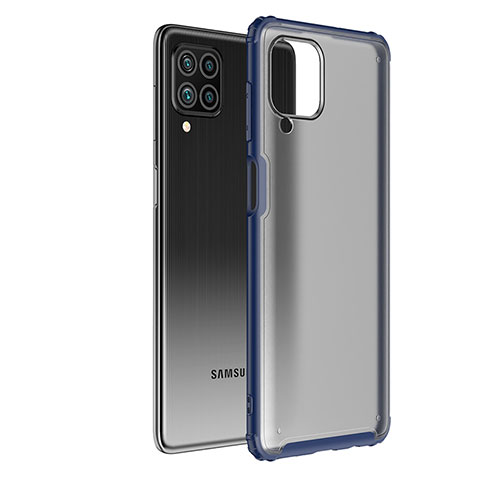 Custodia Silicone Trasparente Laterale Cover per Samsung Galaxy F62 5G Blu