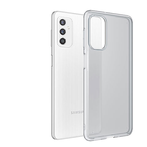 Custodia Silicone Trasparente Laterale Cover per Samsung Galaxy M52 5G Chiaro