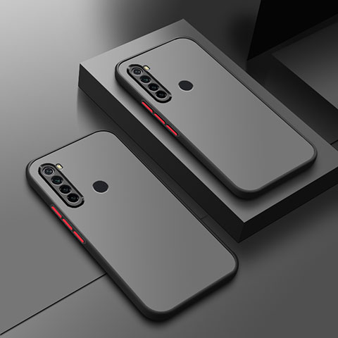 Custodia Silicone Trasparente Laterale Cover per Xiaomi Redmi Note 8 (2021) Nero