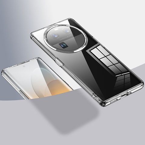 Custodia Silicone Trasparente Laterale Cover W01L per Oppo Find X6 5G Chiaro