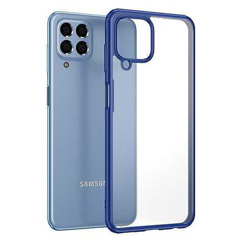 Custodia Silicone Trasparente Laterale Cover WL1 per Samsung Galaxy M33 5G Blu