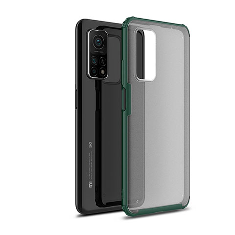 Custodia Silicone Trasparente Laterale Cover WL1 per Xiaomi Mi 10T Pro 5G Verde