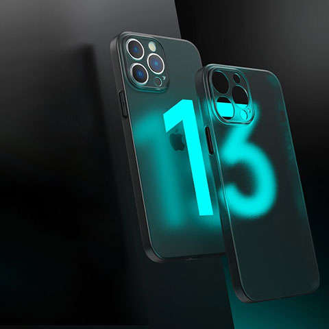 Custodia Silicone Trasparente Laterale Cover WT1 per Apple iPhone 13 Pro Nero
