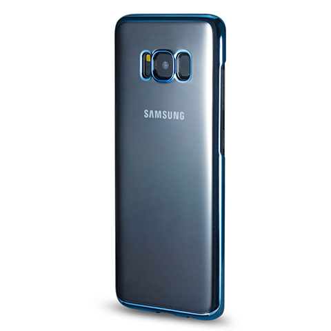 Custodia Silicone Trasparente Laterale per Samsung Galaxy S8 Plus Blu
