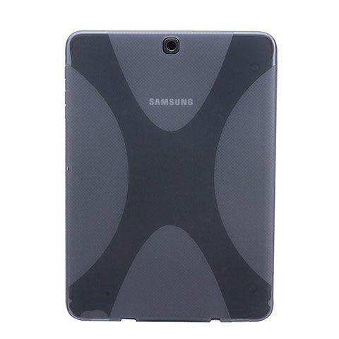 Custodia Silicone Trasparente Morbida X-Line per Samsung Galaxy Tab S2 8.0 SM-T710 SM-T715 Grigio