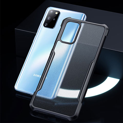 Custodia Silicone Trasparente Specchio Laterale Cover H01 per Samsung Galaxy S20 Plus 5G Nero