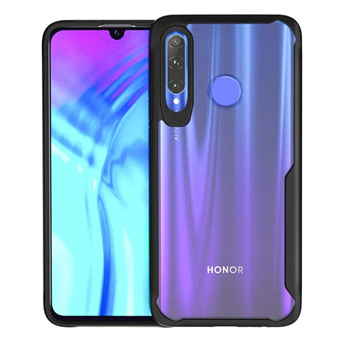 Custodia Silicone Trasparente Specchio Laterale Cover H02 per Huawei Honor 20E Nero