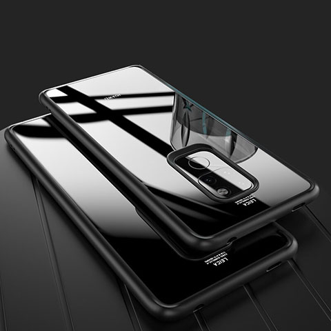 Custodia Silicone Trasparente Specchio Laterale Cover M02 per Huawei Mate 20 Nero