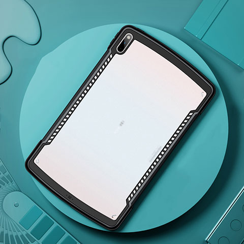 Custodia Silicone Trasparente Specchio Laterale Cover per Huawei MatePad Pro 5G 10.8 Nero