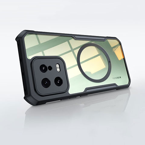 Custodia Silicone Trasparente Ultra Slim Morbida con Mag-Safe Magnetic per Xiaomi Mi 13 5G Nero