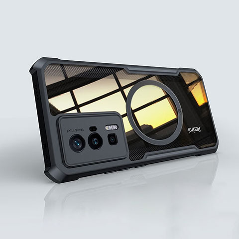Custodia Silicone Trasparente Ultra Slim Morbida con Mag-Safe Magnetic per Xiaomi Redmi K60 5G Nero