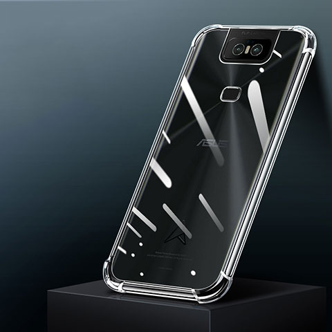 Custodia Silicone Trasparente Ultra Slim Morbida per Asus Zenfone 6 ZS630KL Chiaro