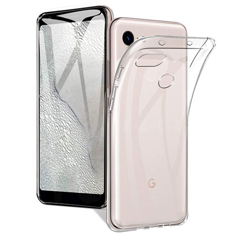 Custodia Silicone Trasparente Ultra Slim Morbida per Google Pixel 3a XL Chiaro