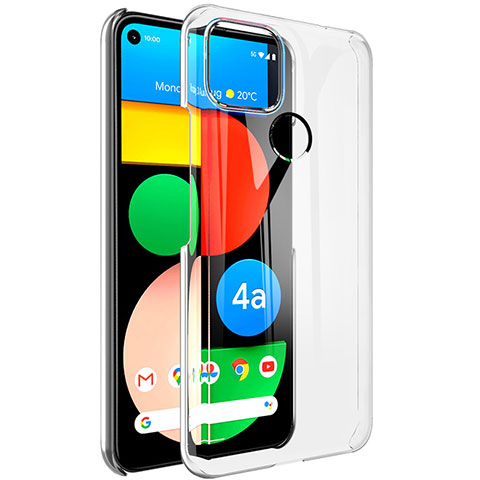 Custodia Silicone Trasparente Ultra Slim Morbida per Google Pixel 4a 5G Chiaro