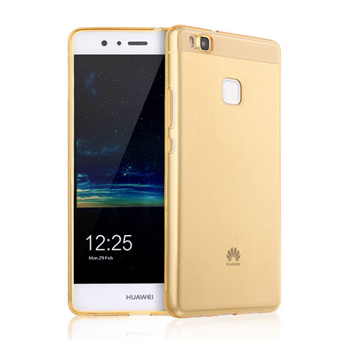 Custodia Silicone Trasparente Ultra Slim Morbida per Huawei G9 Lite Oro