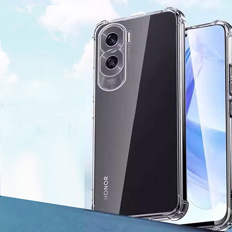 Custodia Silicone Trasparente Ultra Slim Morbida per Huawei Honor 90 Lite 5G Chiaro