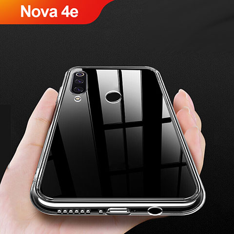 Custodia Silicone Trasparente Ultra Slim Morbida per Huawei Nova 4e Chiaro