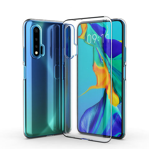 Custodia Silicone Trasparente Ultra Slim Morbida per Huawei Nova 6 5G Chiaro