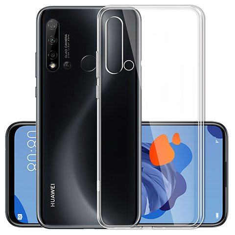 Custodia Silicone Trasparente Ultra Slim Morbida per Huawei P20 Lite (2019) Chiaro