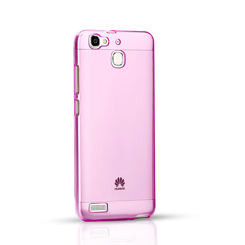 Custodia Silicone Trasparente Ultra Slim Morbida per Huawei P8 Lite Smart Rosa