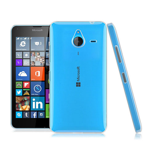 Custodia Silicone Trasparente Ultra Slim Morbida per Microsoft Lumia 640 XL Lte Chiaro