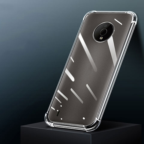 Custodia Silicone Trasparente Ultra Slim Morbida per Nokia C200 Chiaro