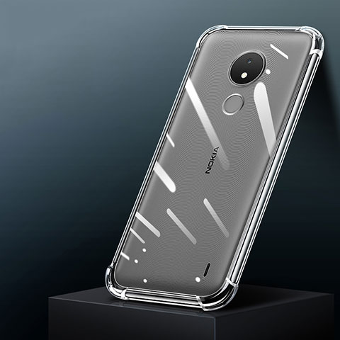 Custodia Silicone Trasparente Ultra Slim Morbida per Nokia C21 Chiaro