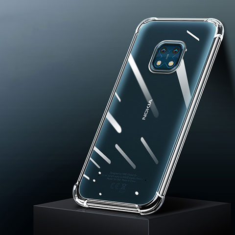 Custodia Silicone Trasparente Ultra Slim Morbida per Nokia XR20 Chiaro