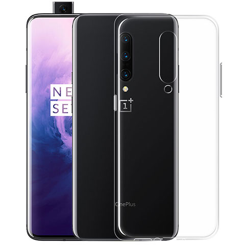 Custodia Silicone Trasparente Ultra Slim Morbida per OnePlus 7 Pro Chiaro