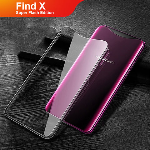 Custodia Silicone Trasparente Ultra Slim Morbida per Oppo Find X Super Flash Edition Chiaro