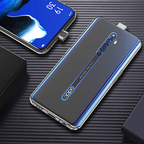 Custodia Silicone Trasparente Ultra Slim Morbida per Oppo Reno2 Z Chiaro