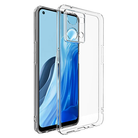 Custodia Silicone Trasparente Ultra Slim Morbida per Oppo Reno7 4G Chiaro