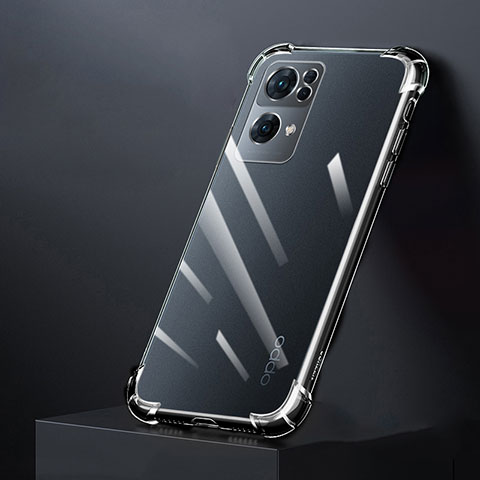 Custodia Silicone Trasparente Ultra Slim Morbida per Oppo Reno7 Pro 5G Chiaro