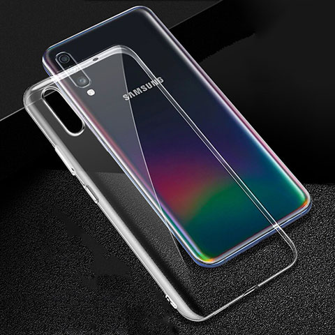 Custodia Silicone Trasparente Ultra Slim Morbida per Samsung Galaxy A70 Chiaro