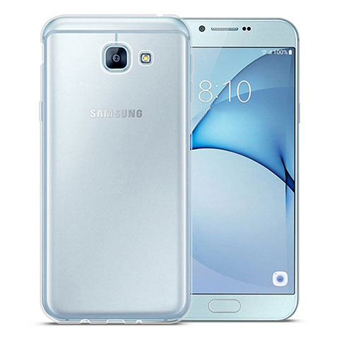 Custodia Silicone Trasparente Ultra Slim Morbida per Samsung Galaxy A8 (2016) A8100 A810F Chiaro