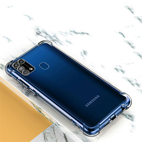 Custodia Silicone Trasparente Ultra Slim Morbida per Samsung Galaxy M31 Chiaro