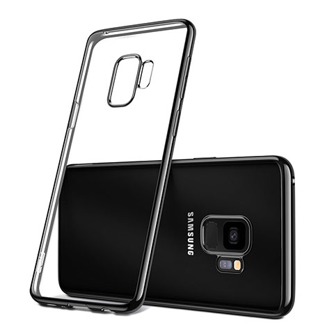 Custodia Silicone Trasparente Ultra Slim Morbida per Samsung Galaxy S9 Nero